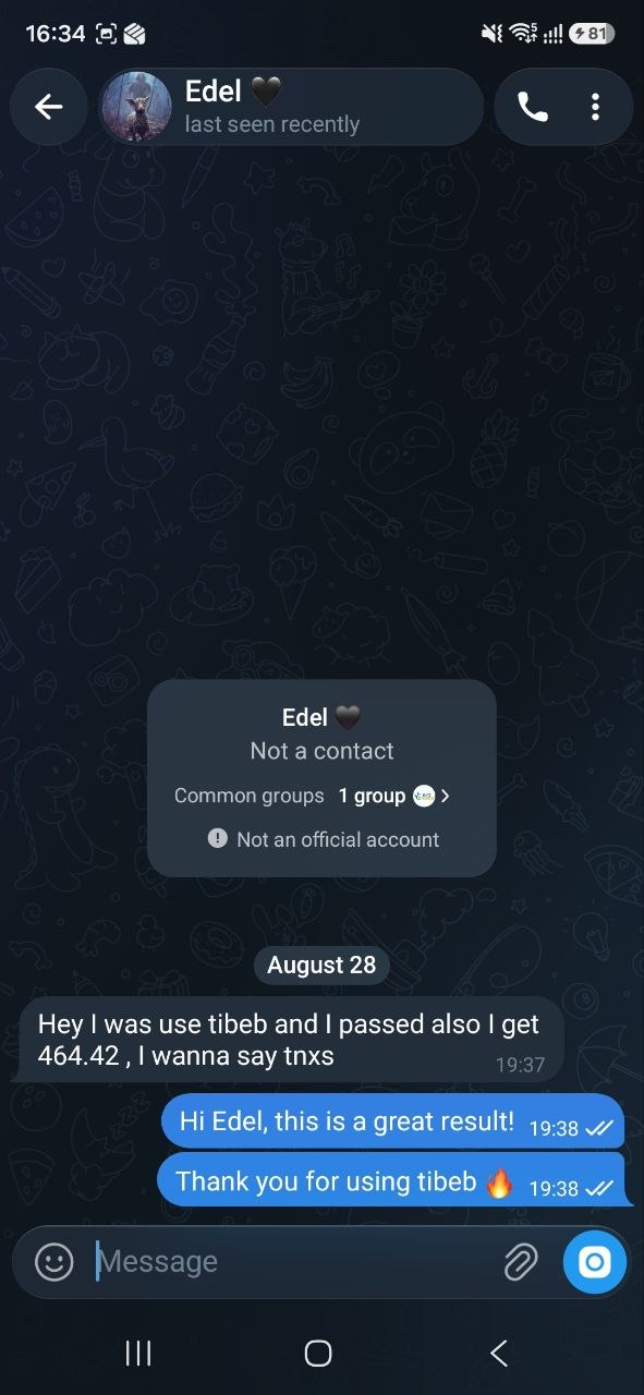 Student feedback screenshot 1